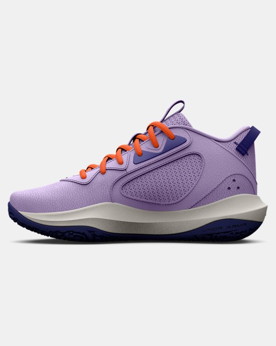 Unisex UA Lockdown 6 Basketball Shoes, Purple, pdpMainDesktop image number 1